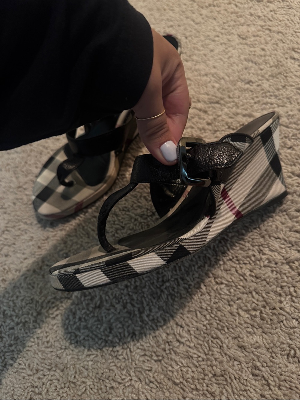 Burberry Wedge Sandals - Picture 5 of 10